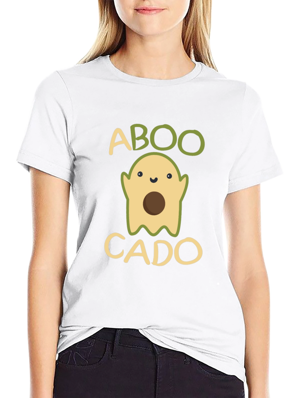 ABOOCADO T-Shirt - Funny Halloween Avocado Ghost Tee