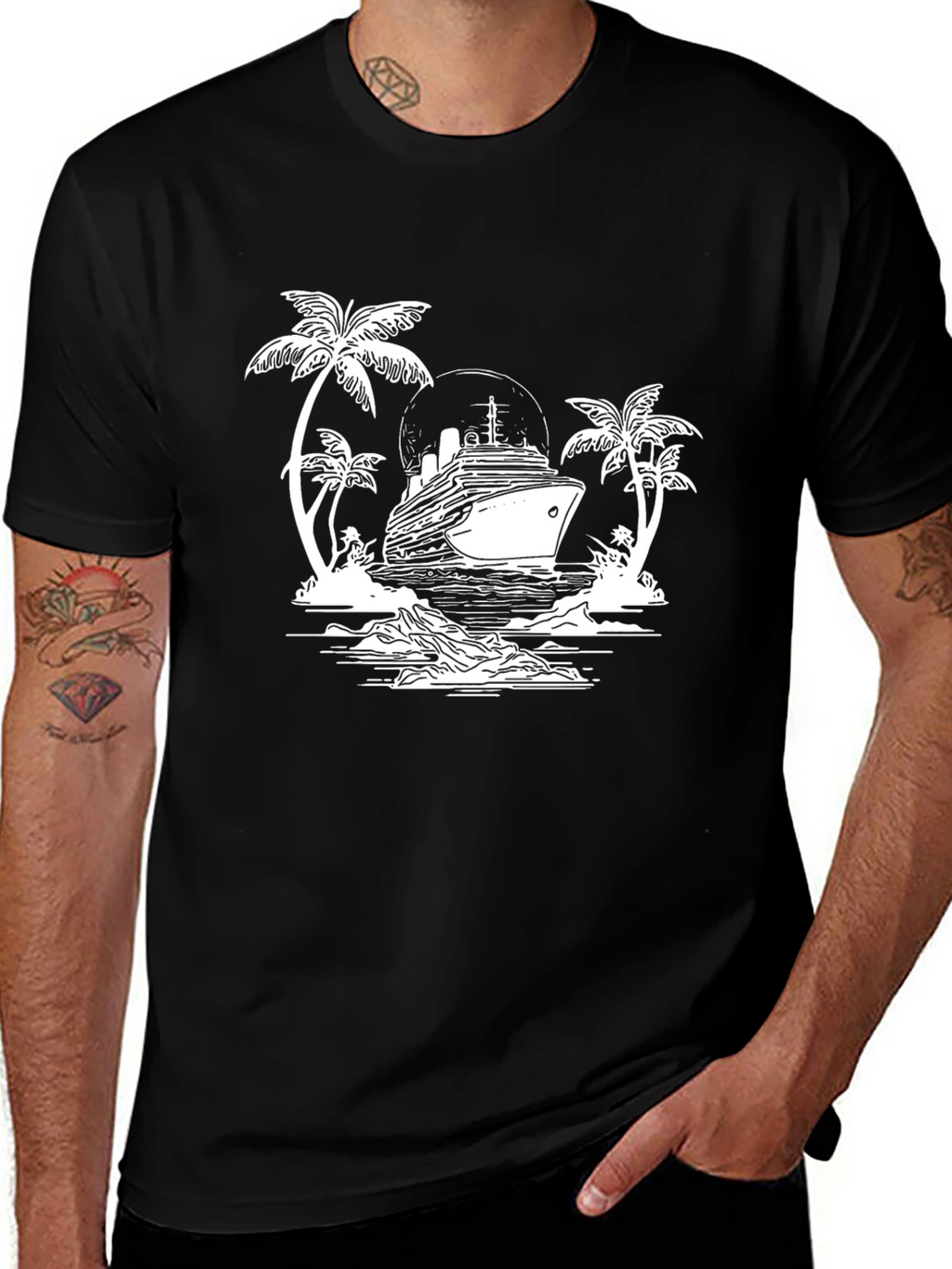 Cruise Ship Graphic T-Shirt - Island Getaway