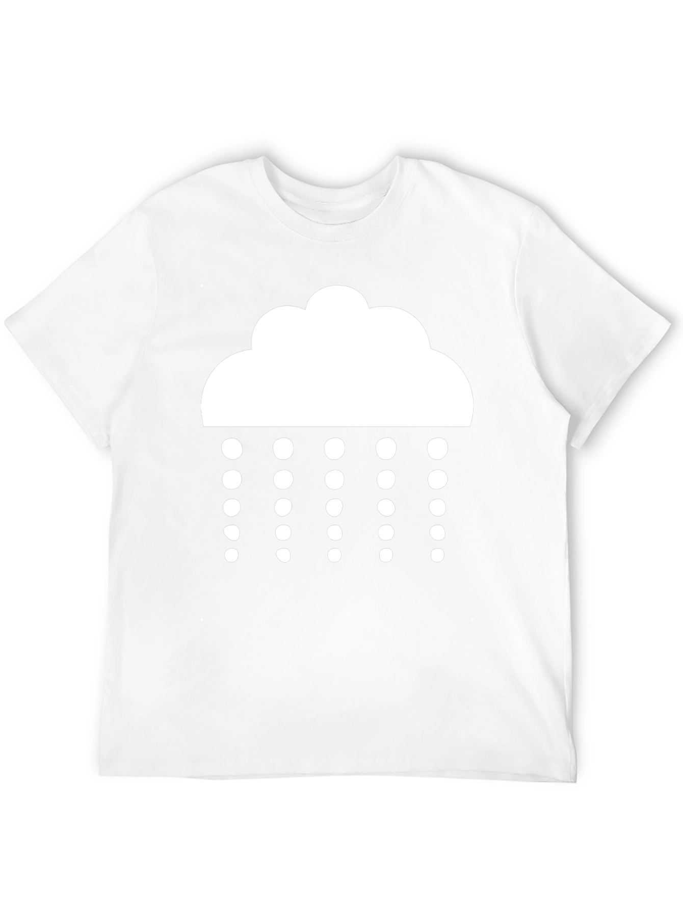 Rainy Day Black T-Shirt - Weather Icon Tee