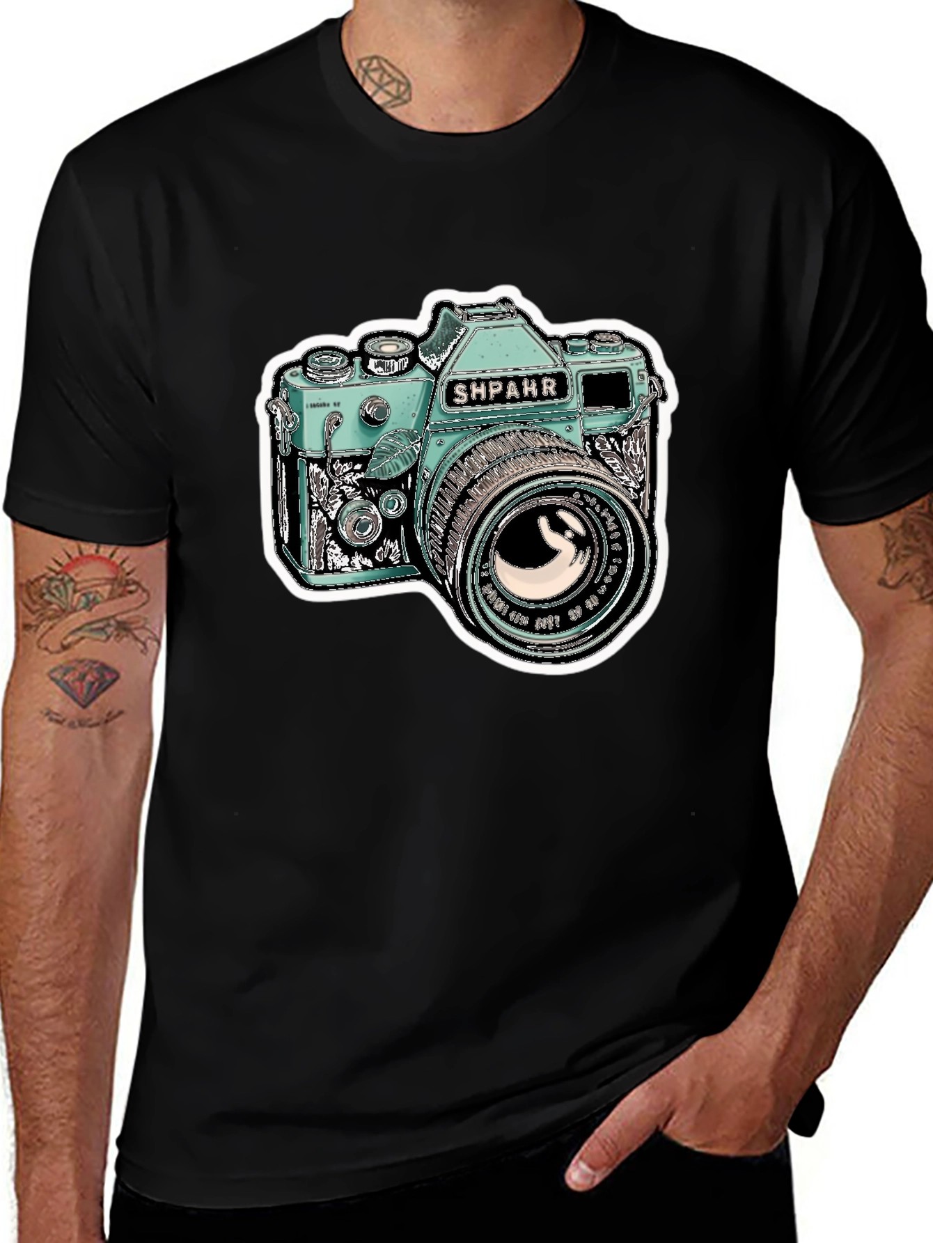 Vintage Camera Graphic Tee - Stylish Photography T-Shirt
