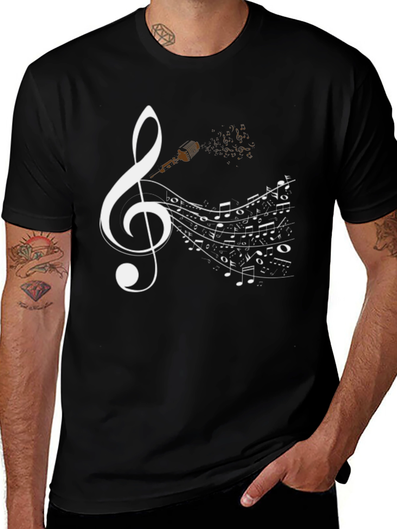 Musical Notes Graphic Tee
