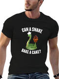 Can A Snake Bake A Cake? Funny T-Shirt