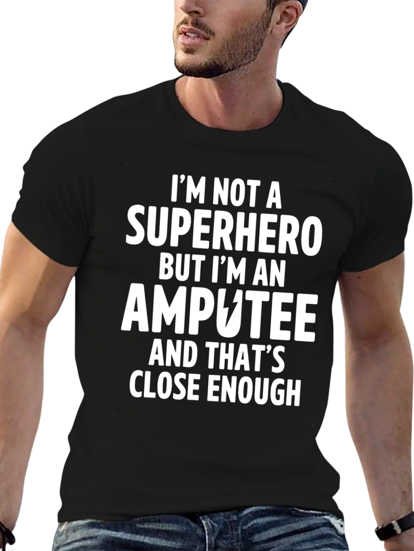 Amputee Superhero Graphic T-Shirt