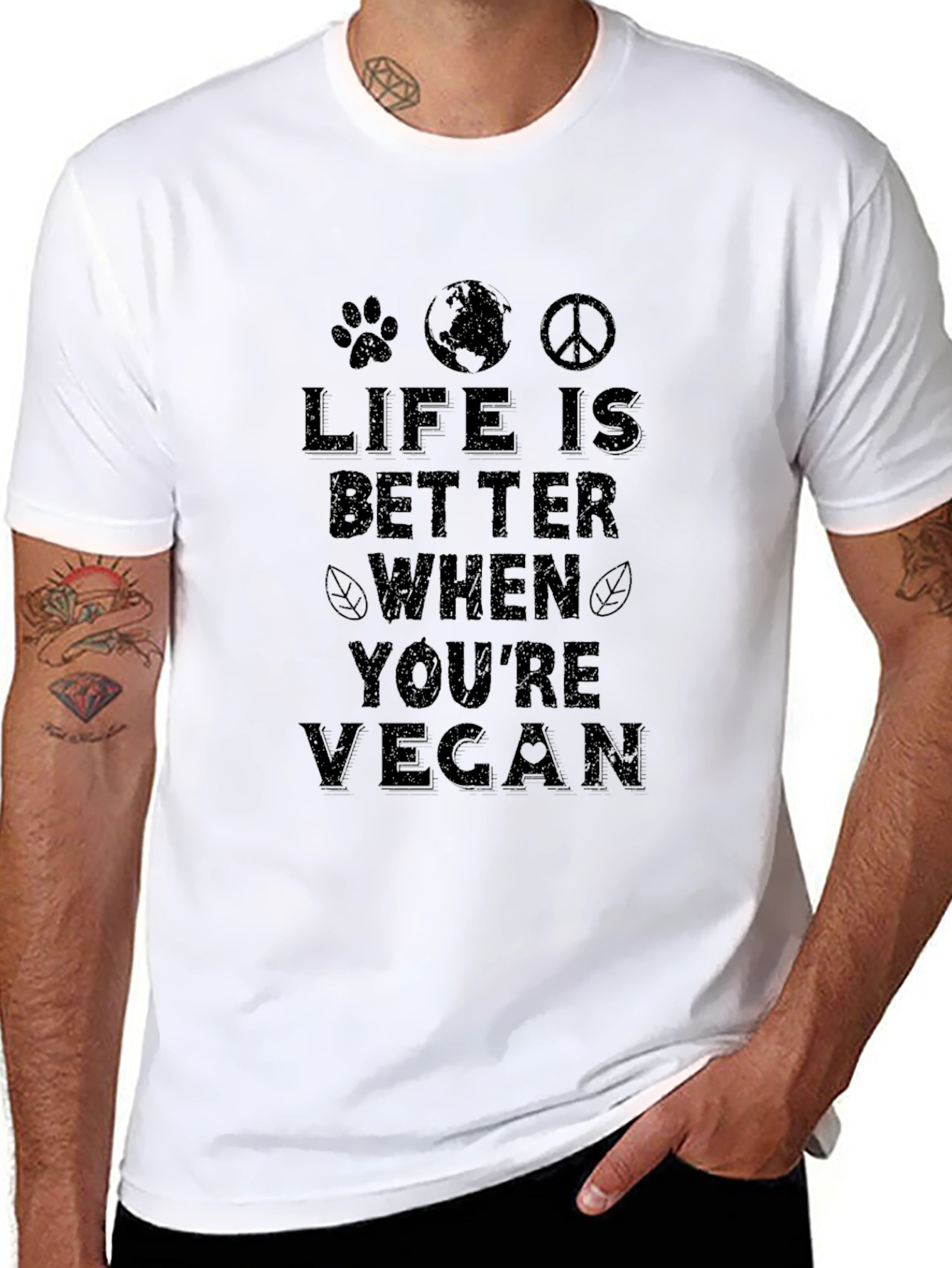 Life Is Better When Youre Vegan Graphic Tee
