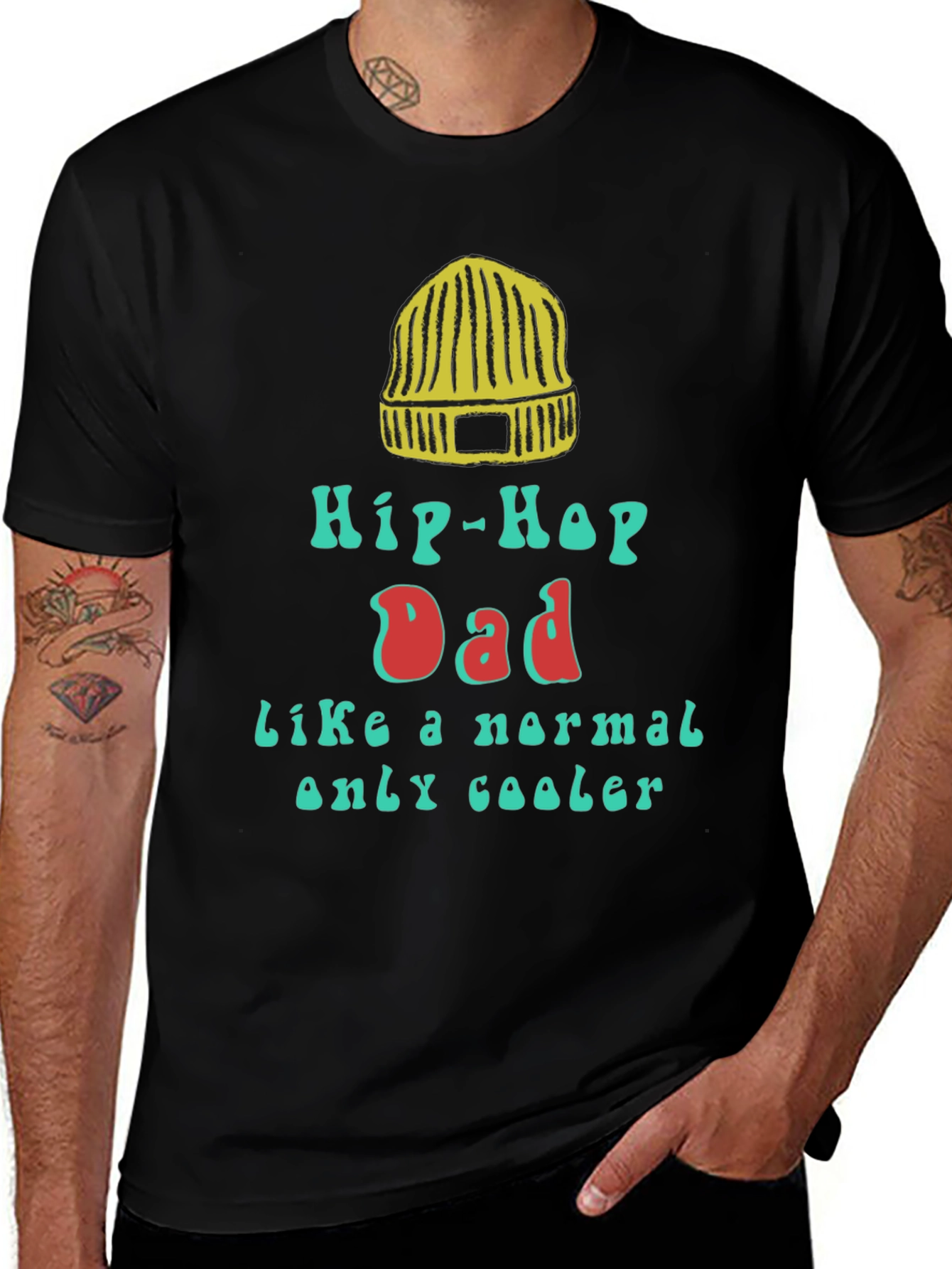 Hip-Hop Dad Graphic Tee - Cool Fathers Day Gift