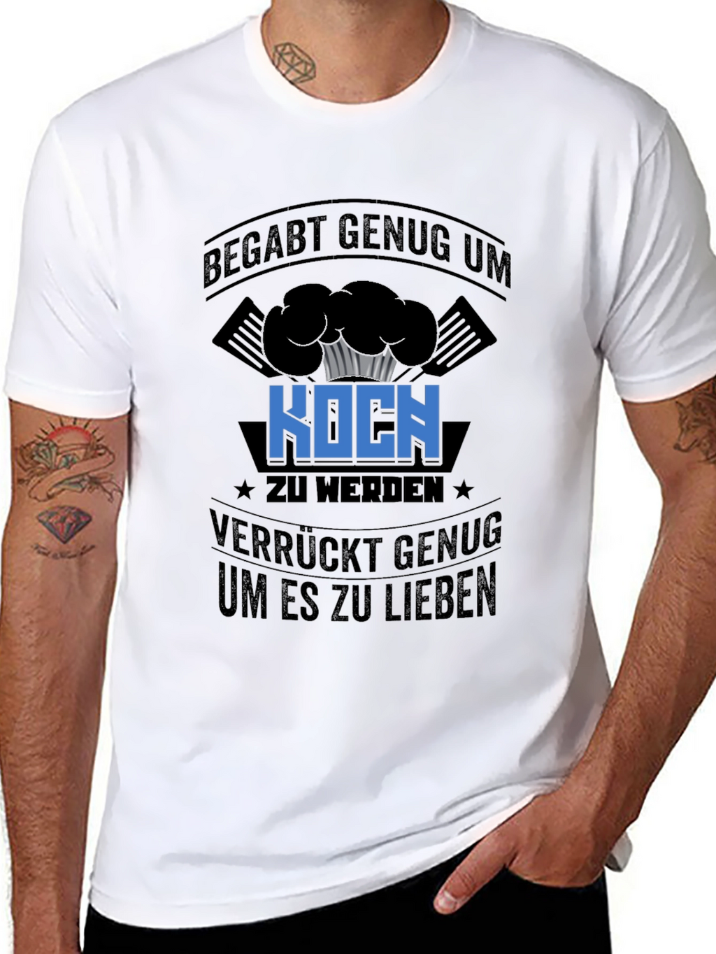 Funny Cook T-Shirt - Talented and Crazy Chef