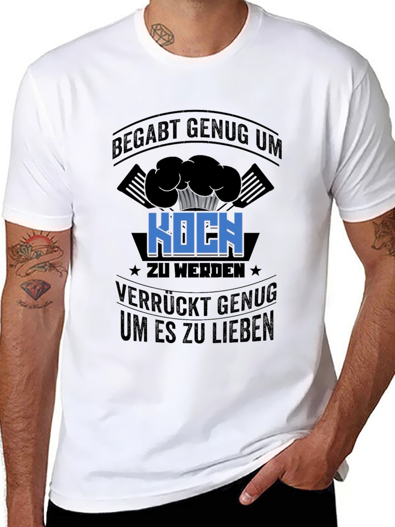 Funny Cook T-Shirt - Talented and Crazy Chef
