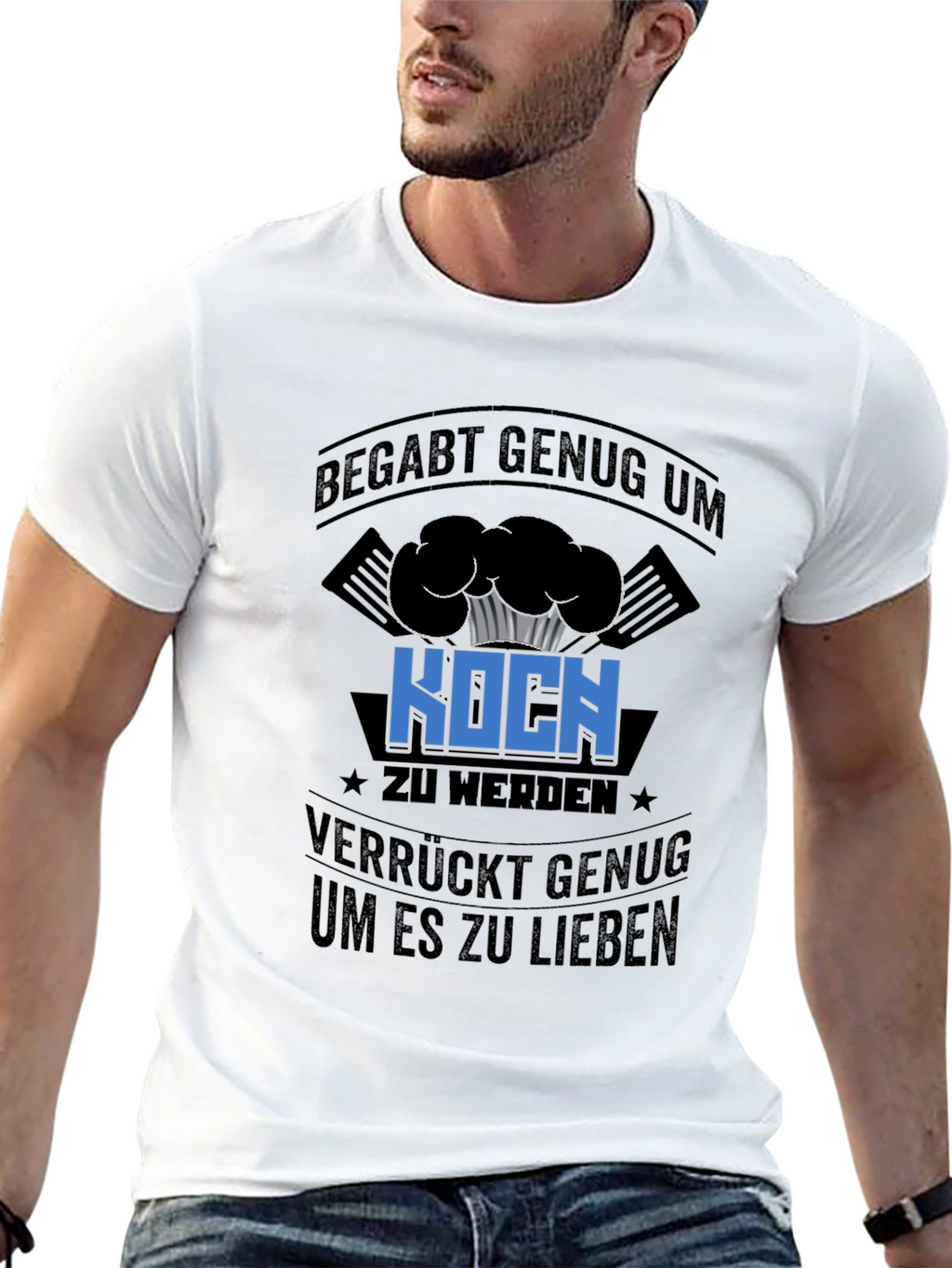 Funny Cook T-Shirt - Talented and Crazy Chef