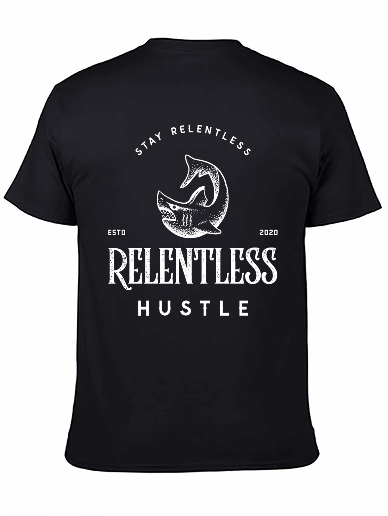 Relentless Hustle Black Graphic T-Shirt