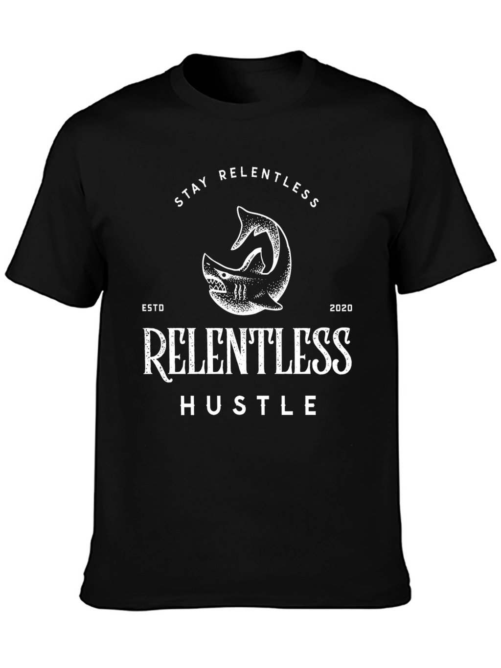 Relentless Hustle Black Graphic T-Shirt