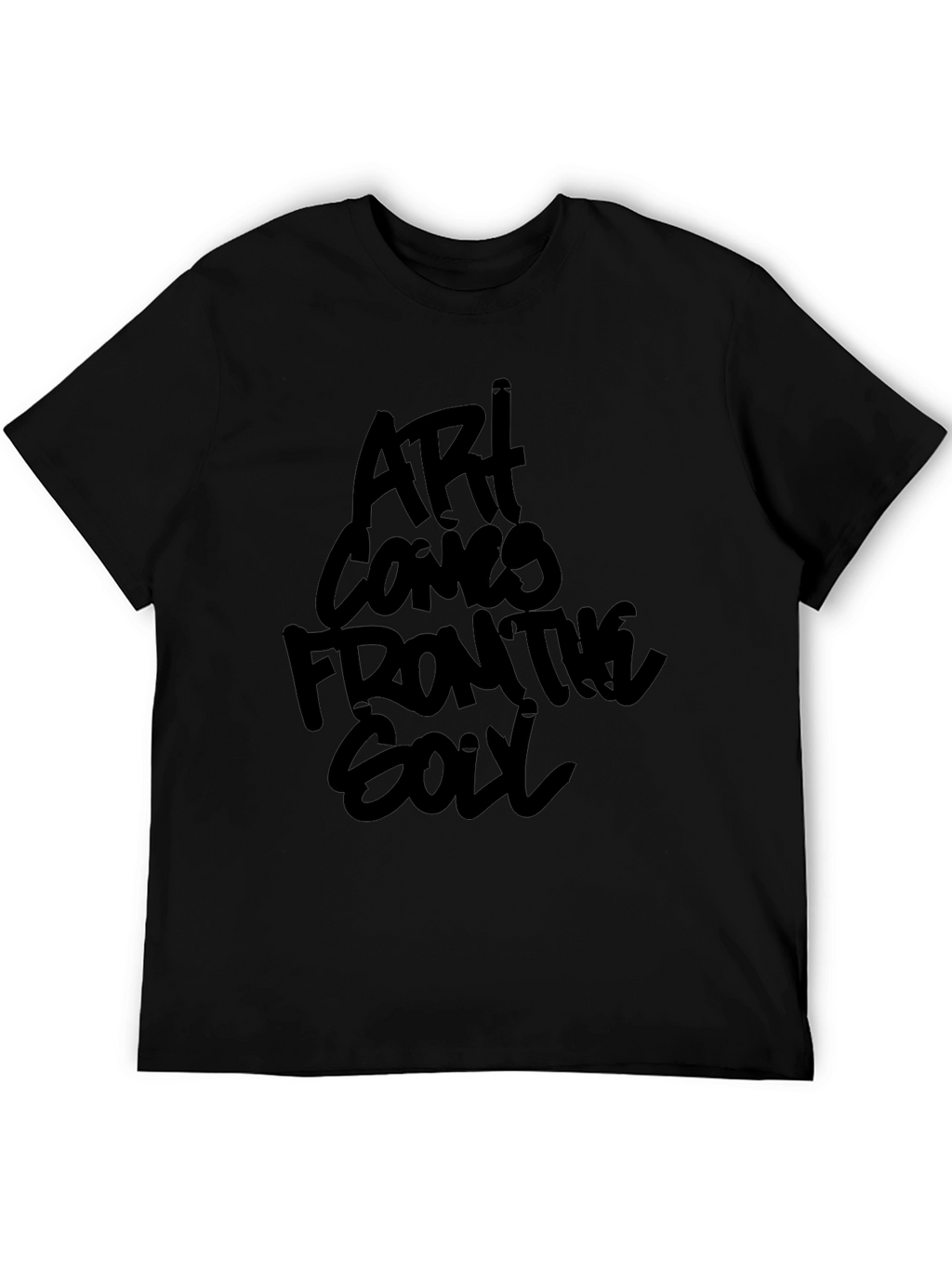 Art Comes From The Soul Black Graphic Tee