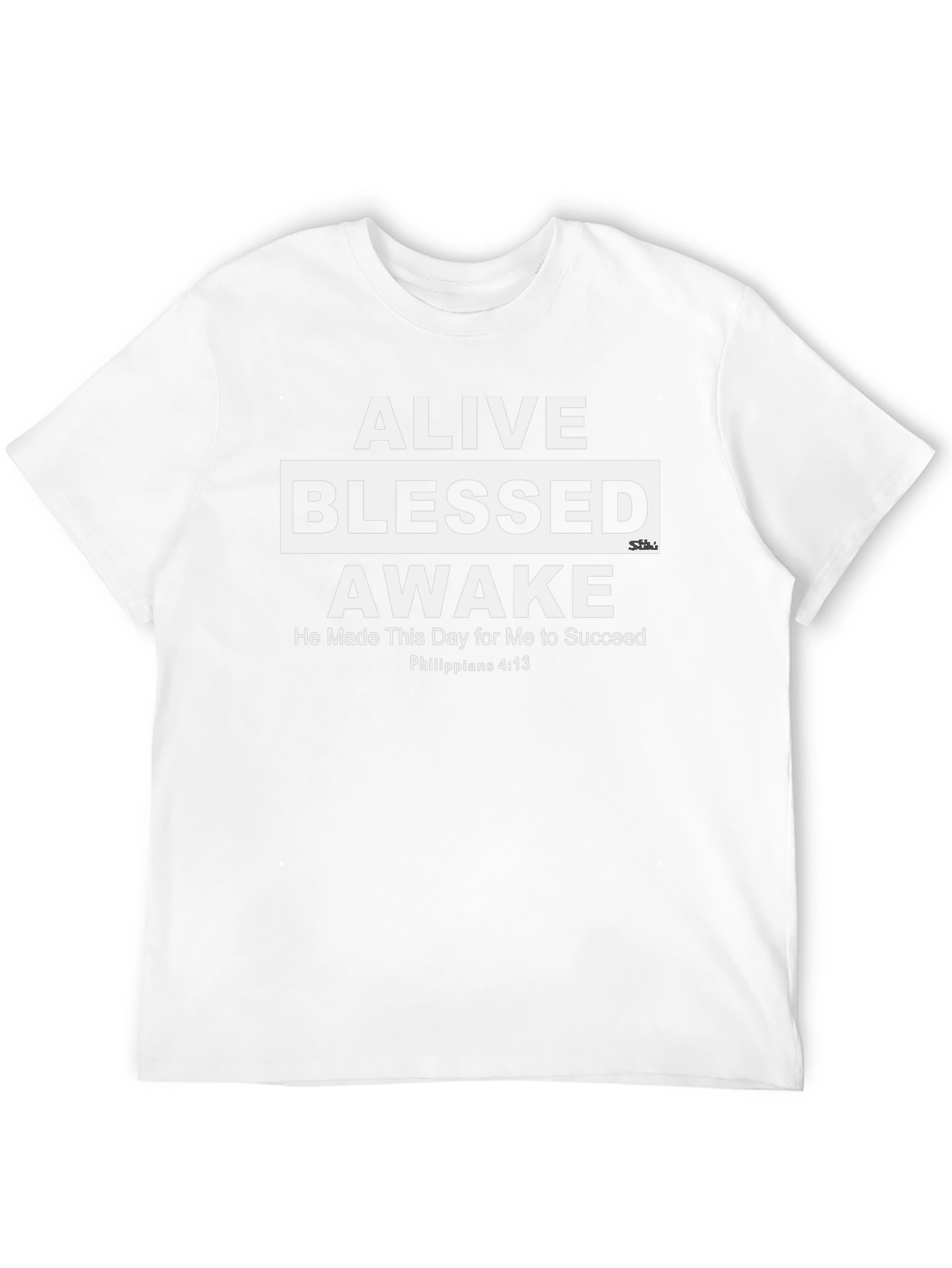 Alive Blessed Awake Inspirational Graphic Tee
