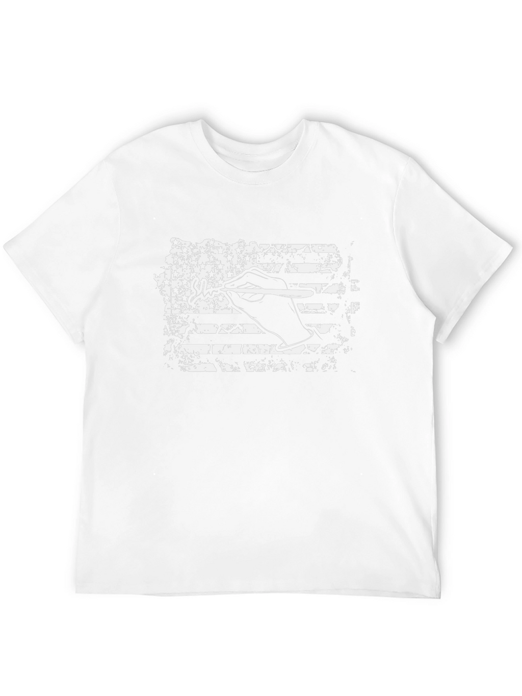 American Flag Hand Art T-Shirt