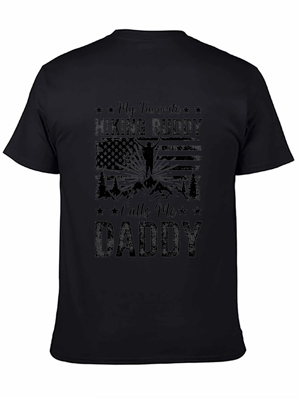 Hiking Buddy Daddy T-Shirt Outdoor Adventure Tee