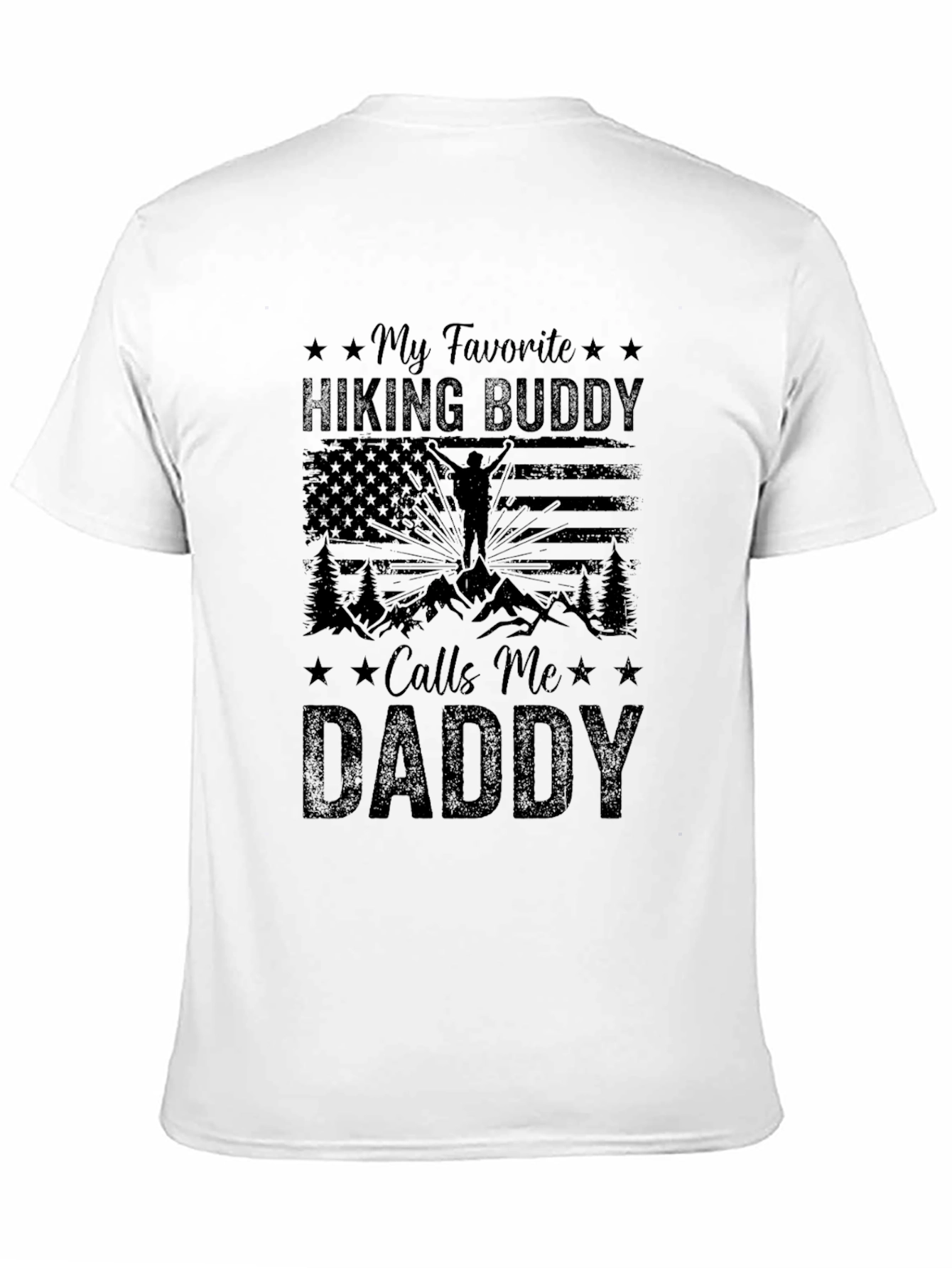 Hiking Buddy Daddy T-Shirt Outdoor Adventure Tee