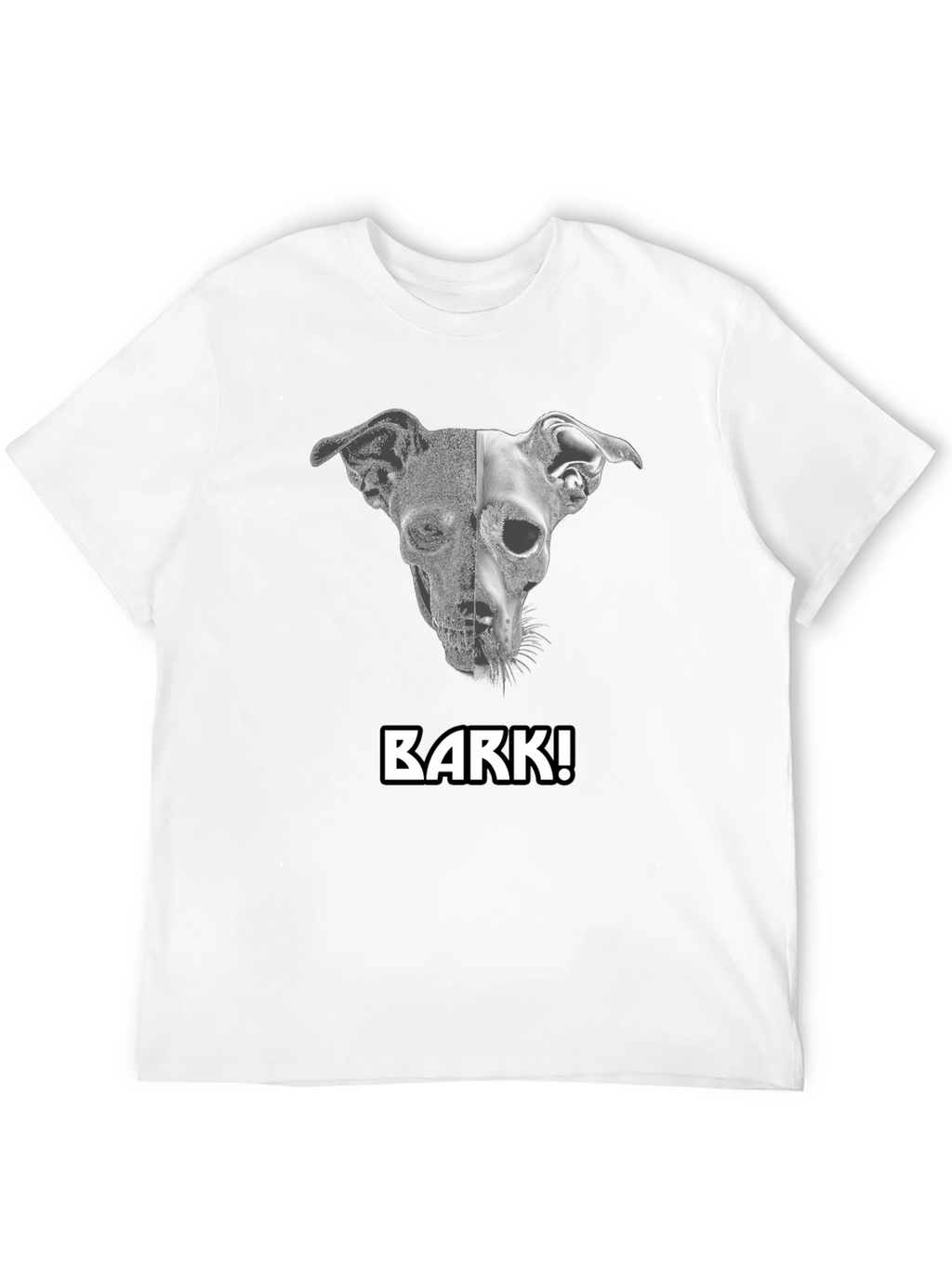 Dog Skull Black T-Shirt -  Unleash Your Style