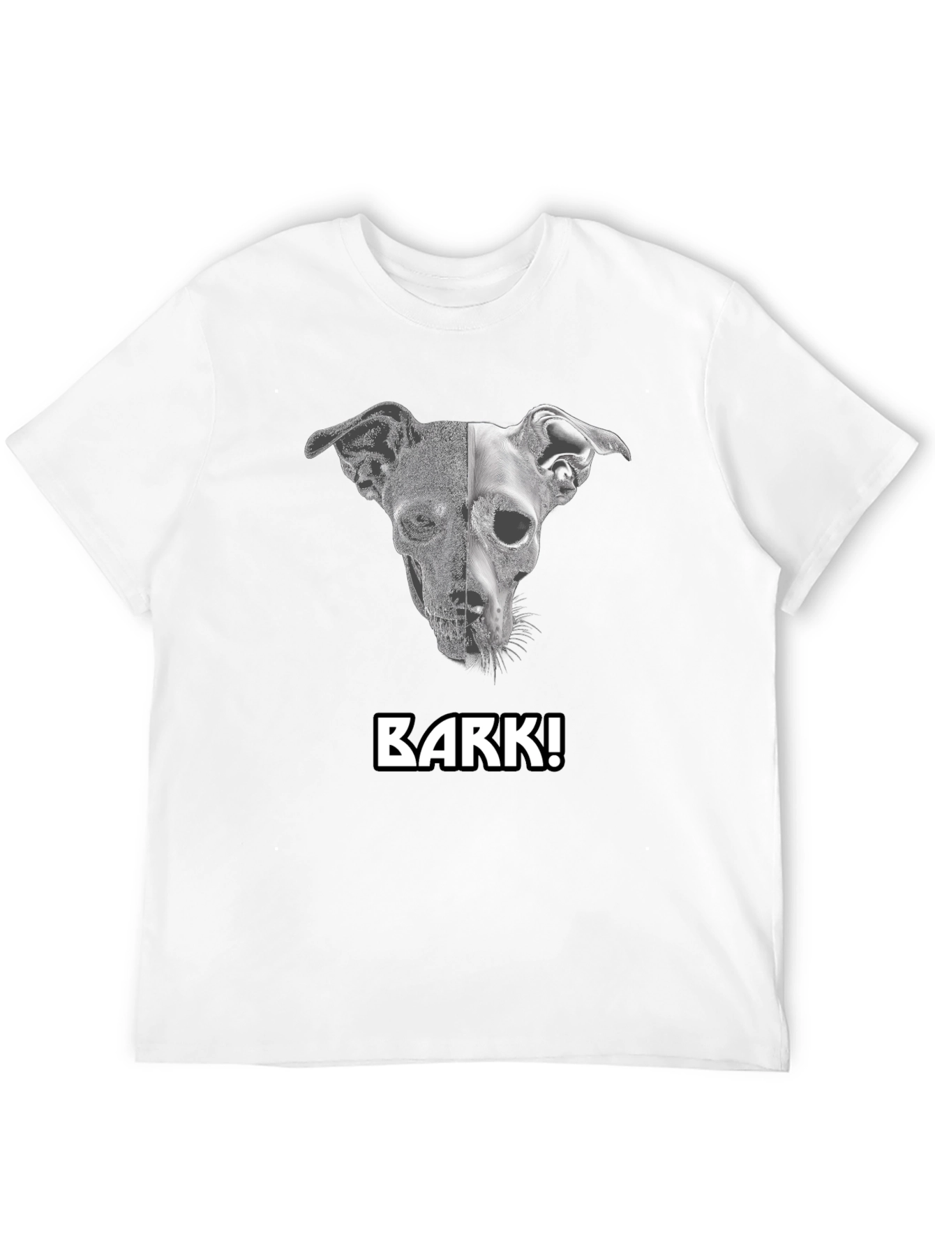 Dog Skull Black T-Shirt -  Unleash Your Style
