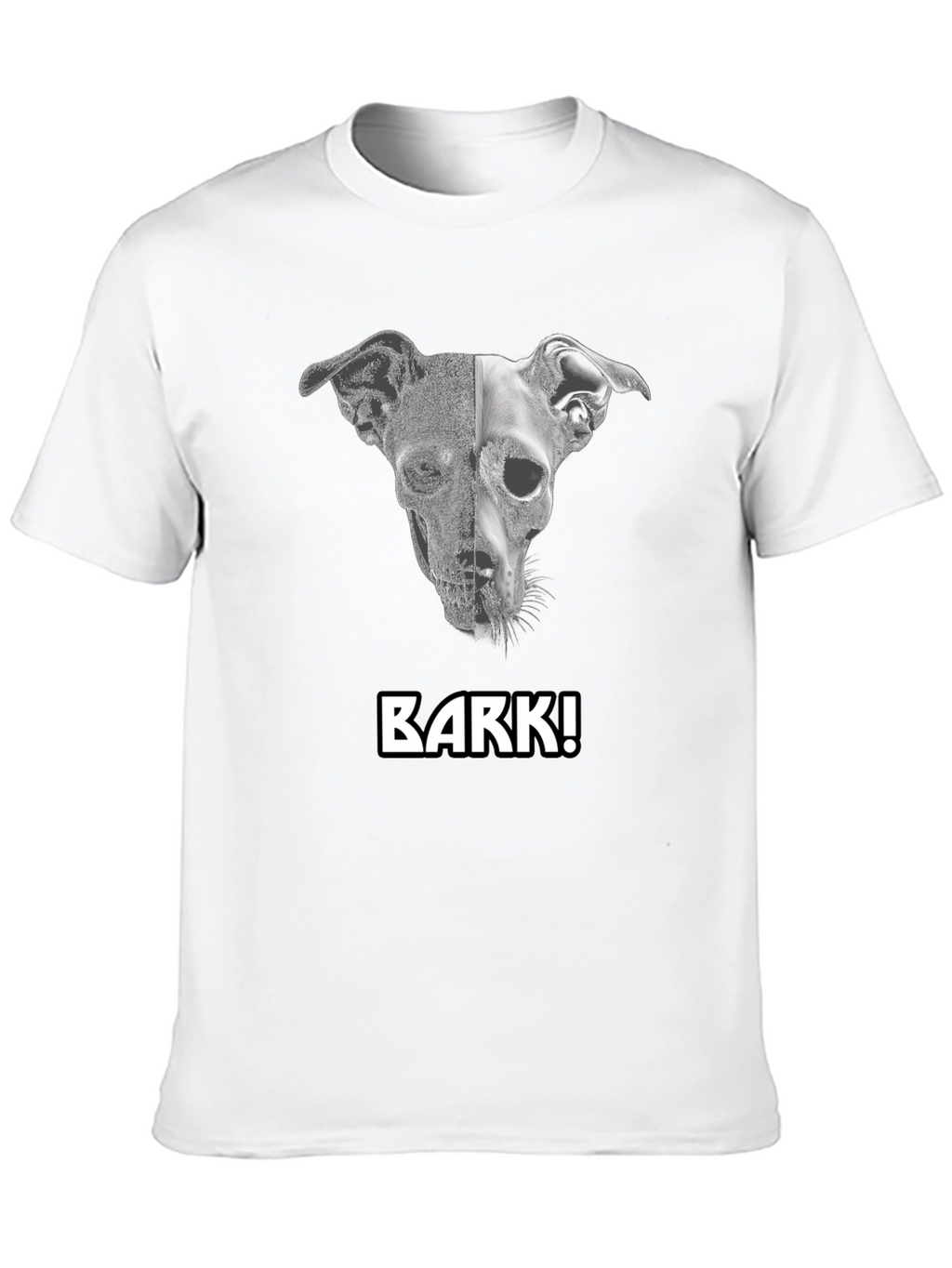 Dog Skull Black T-Shirt -  Unleash Your Style