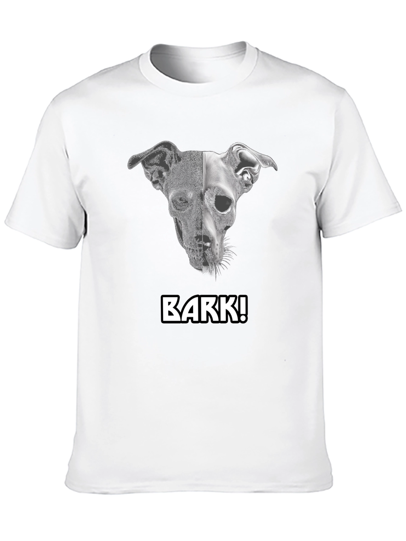 Dog Skull Black T-Shirt -  Unleash Your Style