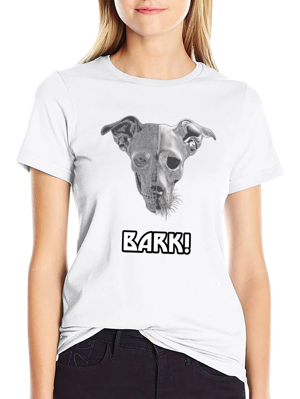 Dog Skull Black T-Shirt -  Unleash Your Style