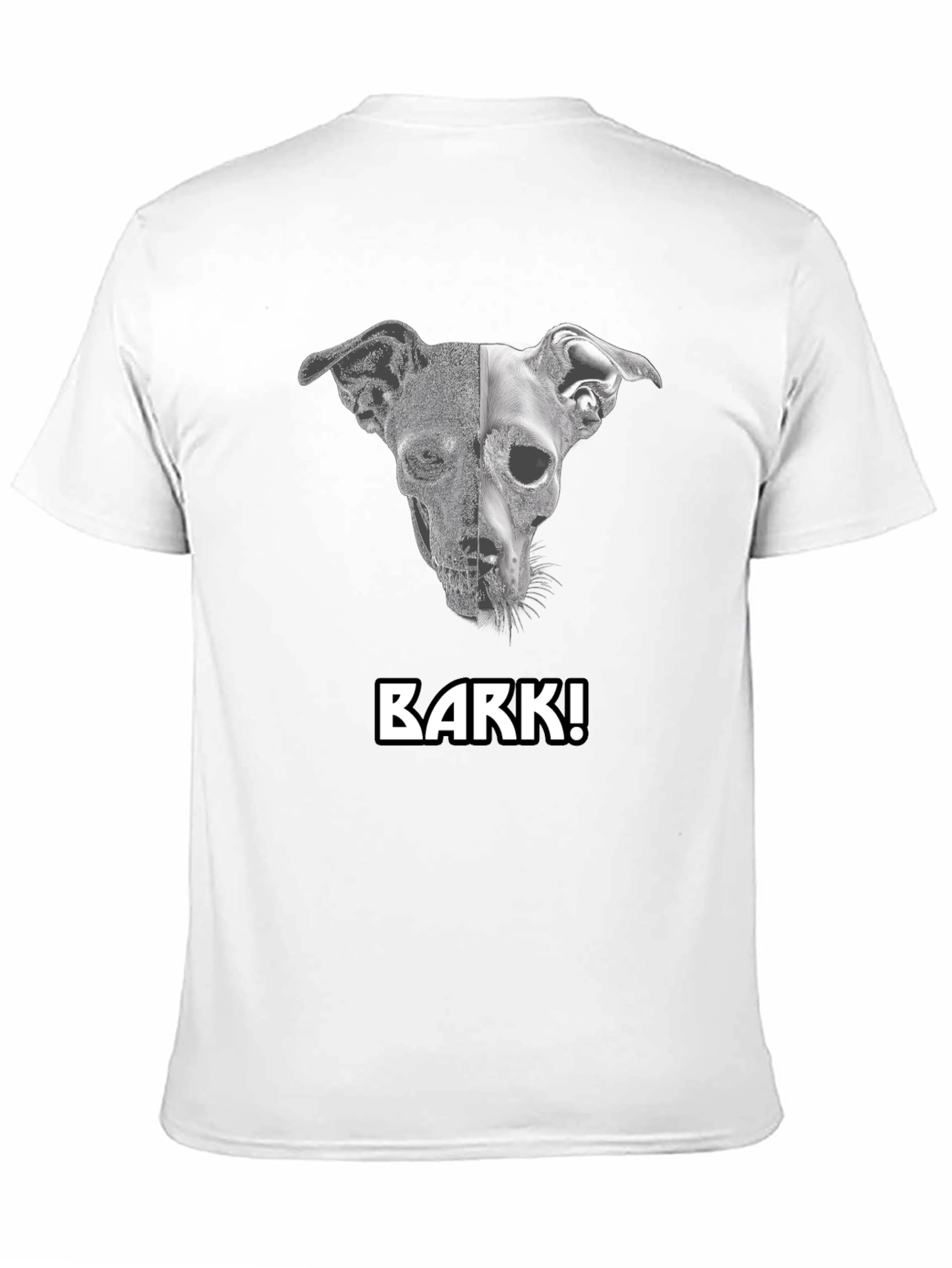 Dog Skull Black T-Shirt -  Unleash Your Style