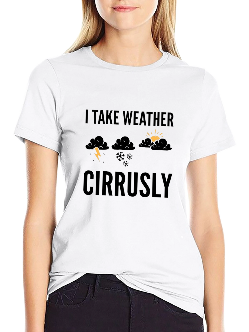 Funny Weather Graphic Tee - I Take Weather Cirrusly