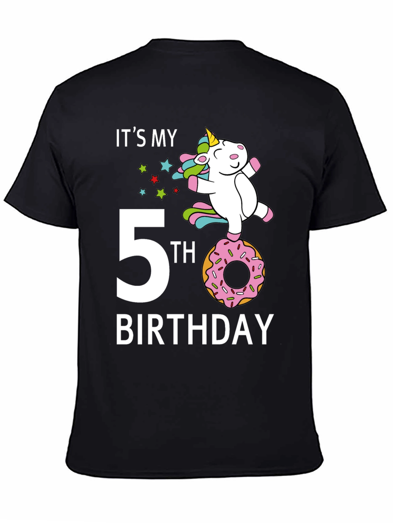 Its My 5th Birthday Unicorn Donut T-Shirt