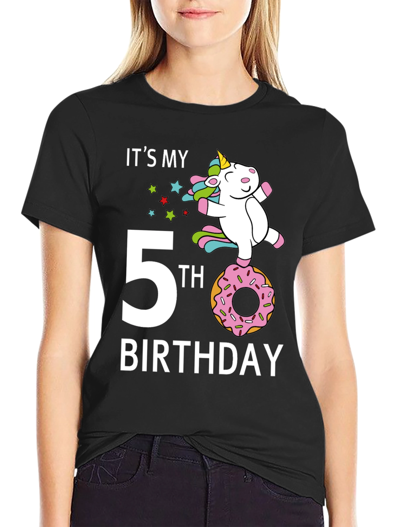 Its My 5th Birthday Unicorn Donut T-Shirt