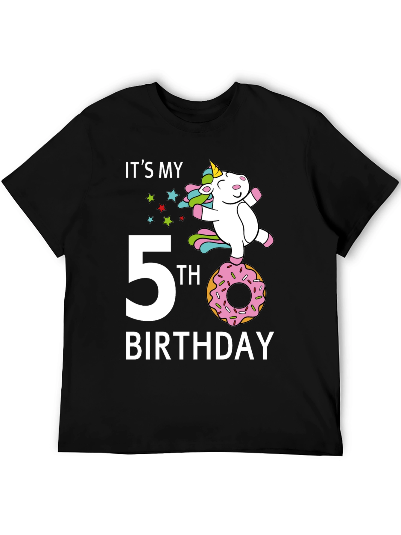 Its My 5th Birthday Unicorn Donut T-Shirt