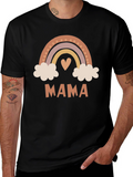 Mama Rainbow Graphic T-Shirt - Stylish Mothers Day Tee