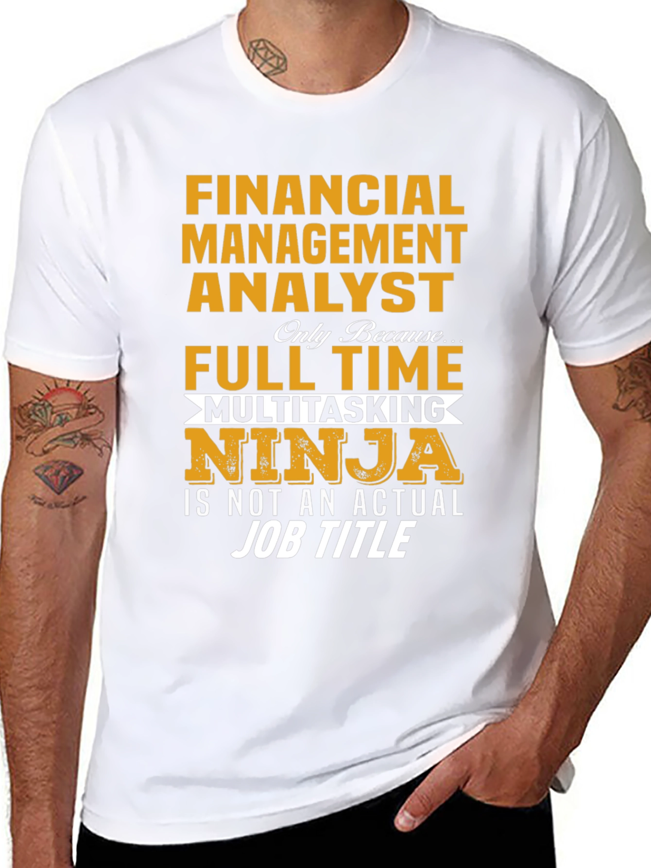 Financial Analyst Full-Time Ninja T-Shirt