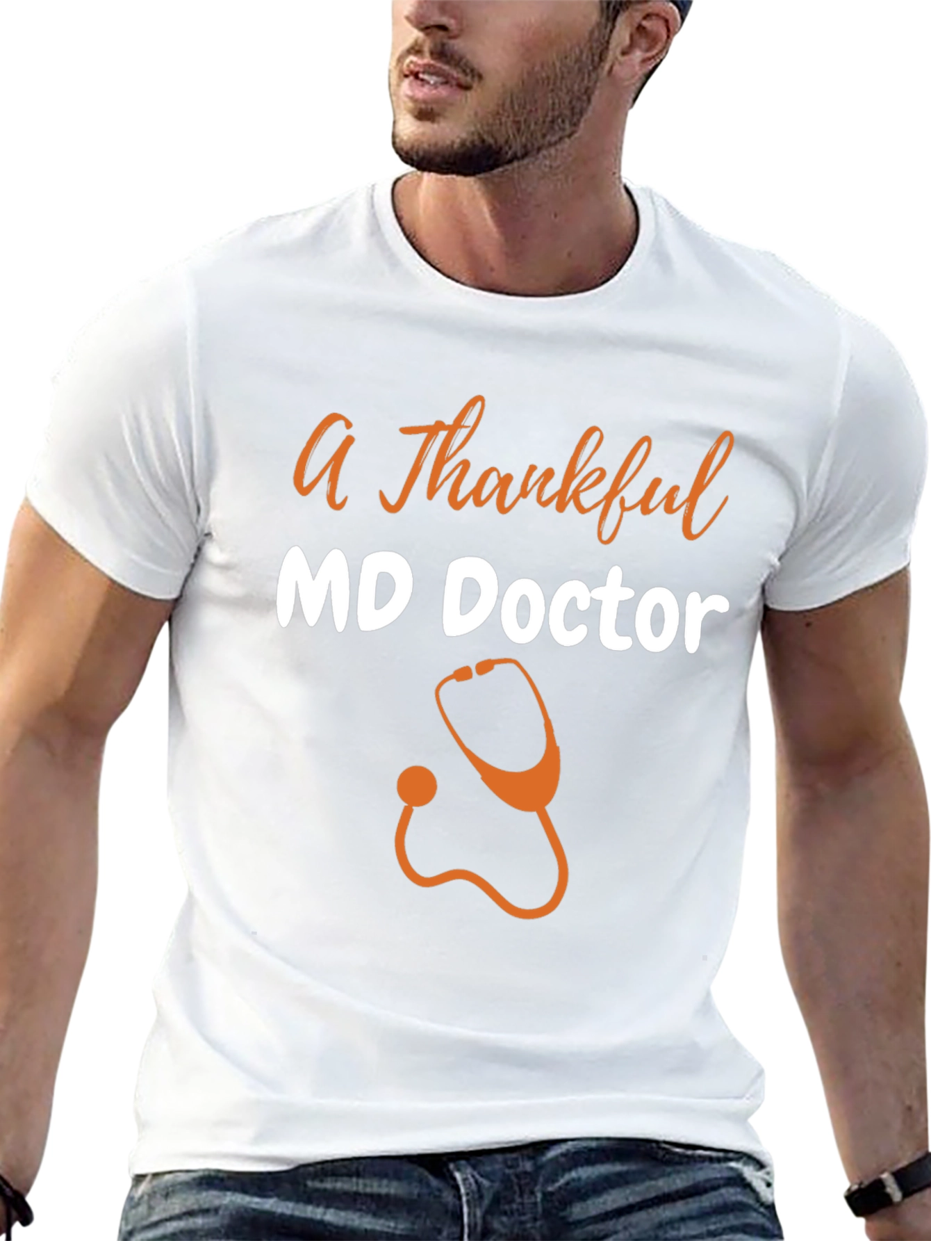 Thankful MD Doctor Graphic T-Shirt