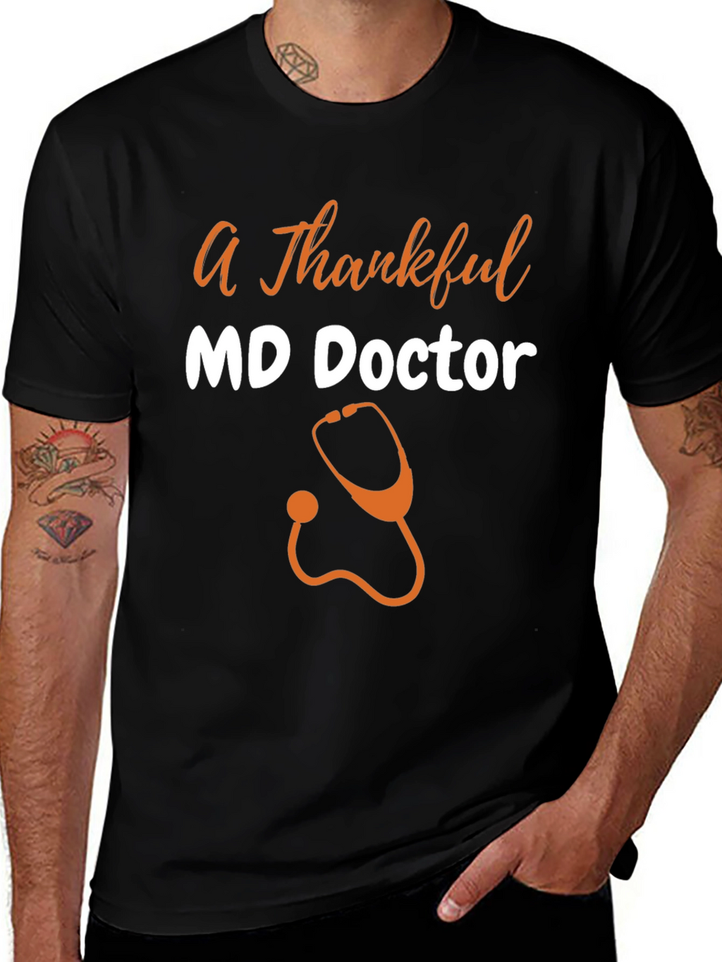 Thankful MD Doctor Graphic T-Shirt