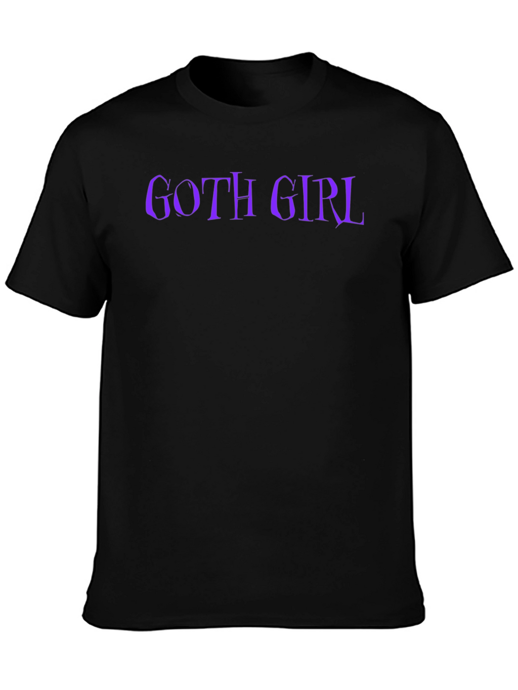 Goth Girl T-Shirt - Black Tee with Purple Text