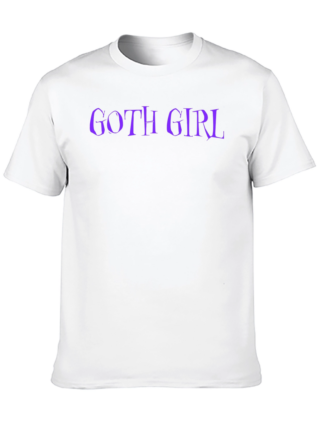 Goth Girl T-Shirt - Black Tee with Purple Text