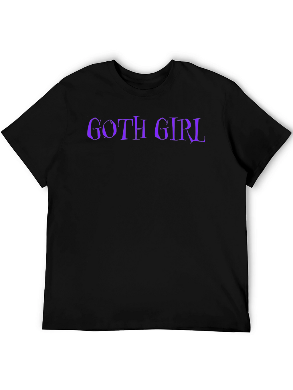 Goth Girl T-Shirt - Black Tee with Purple Text