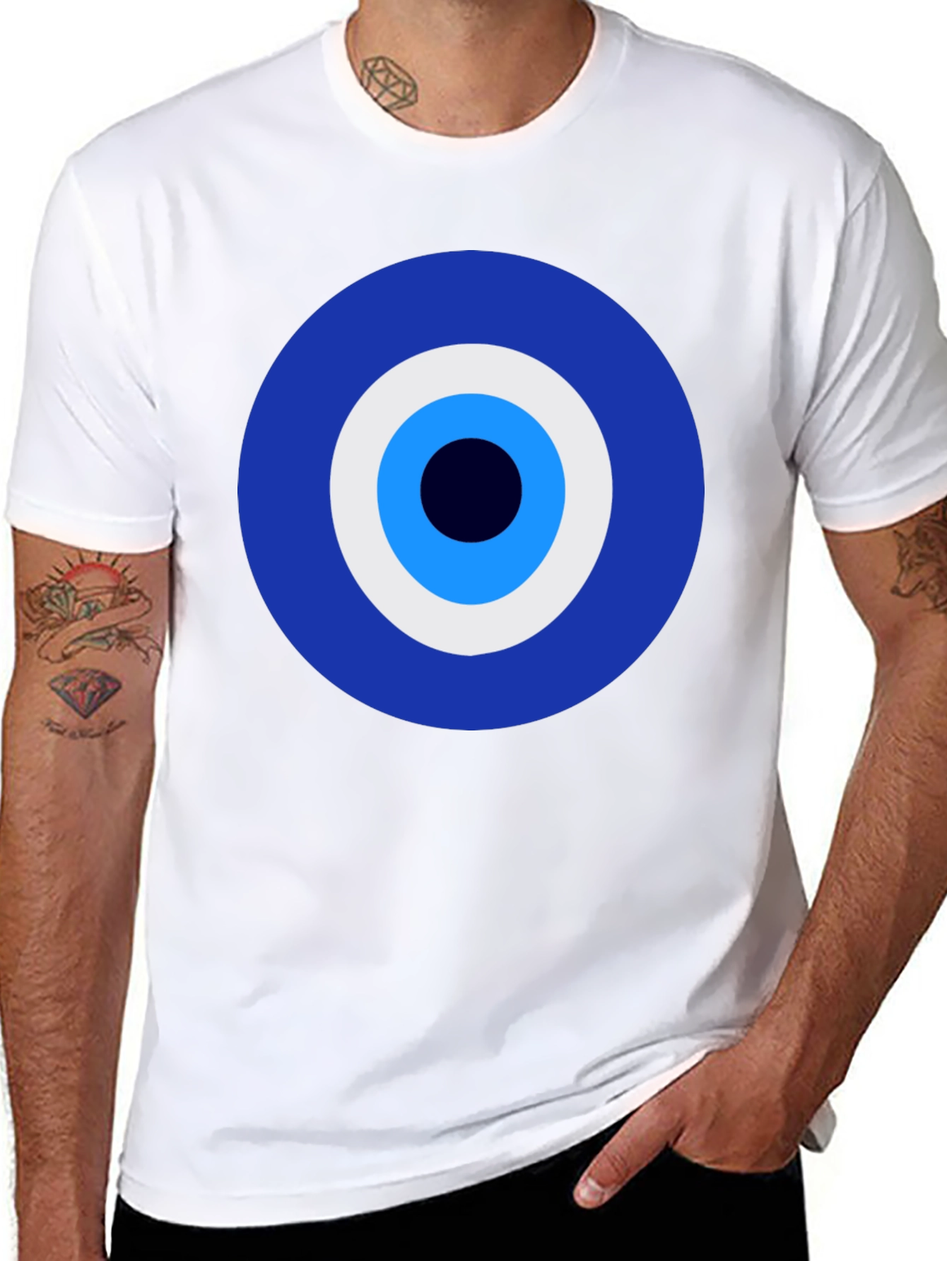 Evil Eye Graphic Tee - Protection & Style