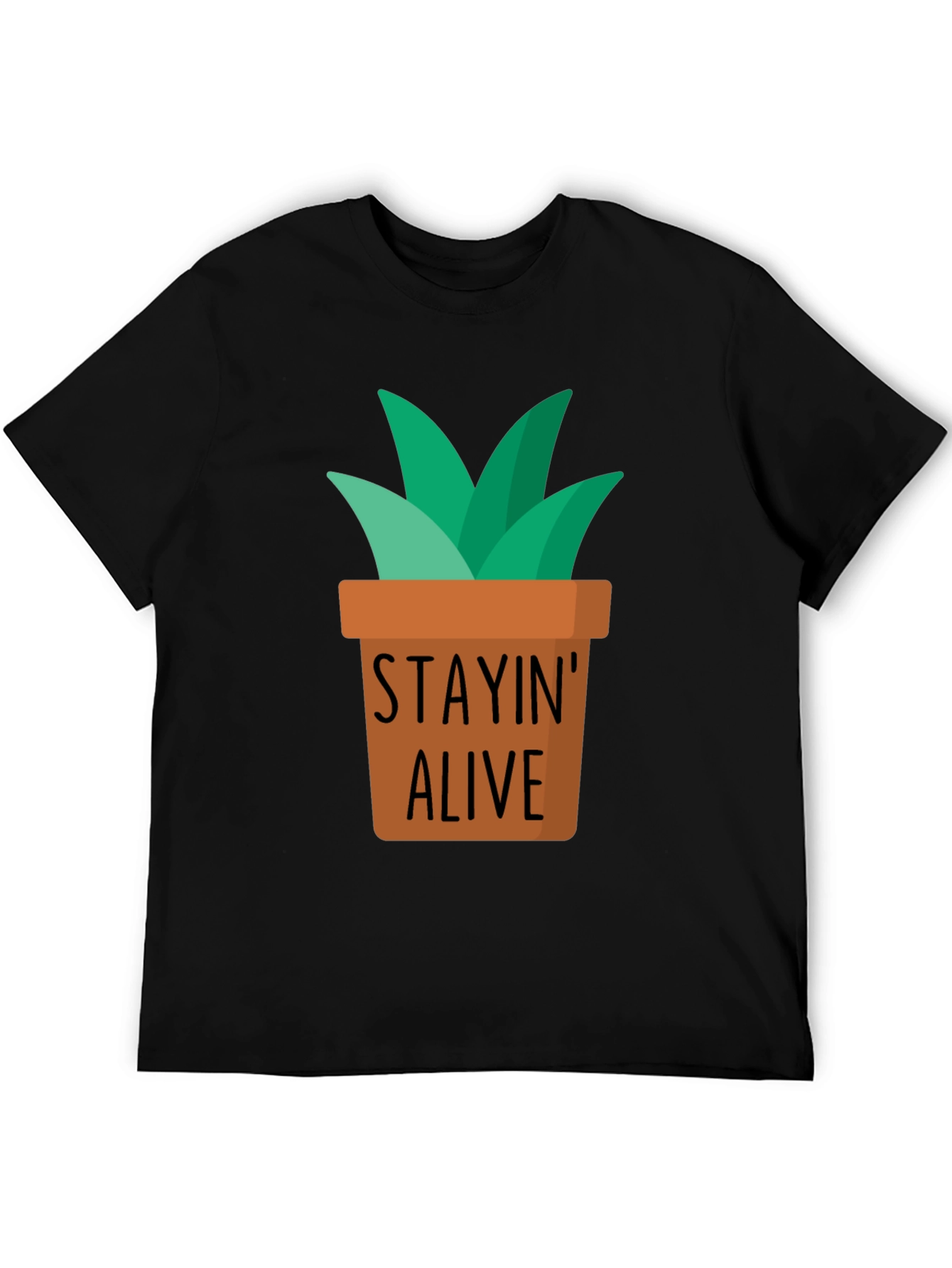 Stayin Alive Plant Graphic T-Shirt