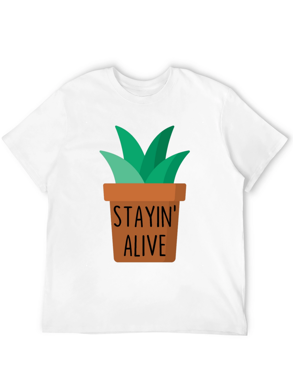 Stayin Alive Plant Graphic T-Shirt