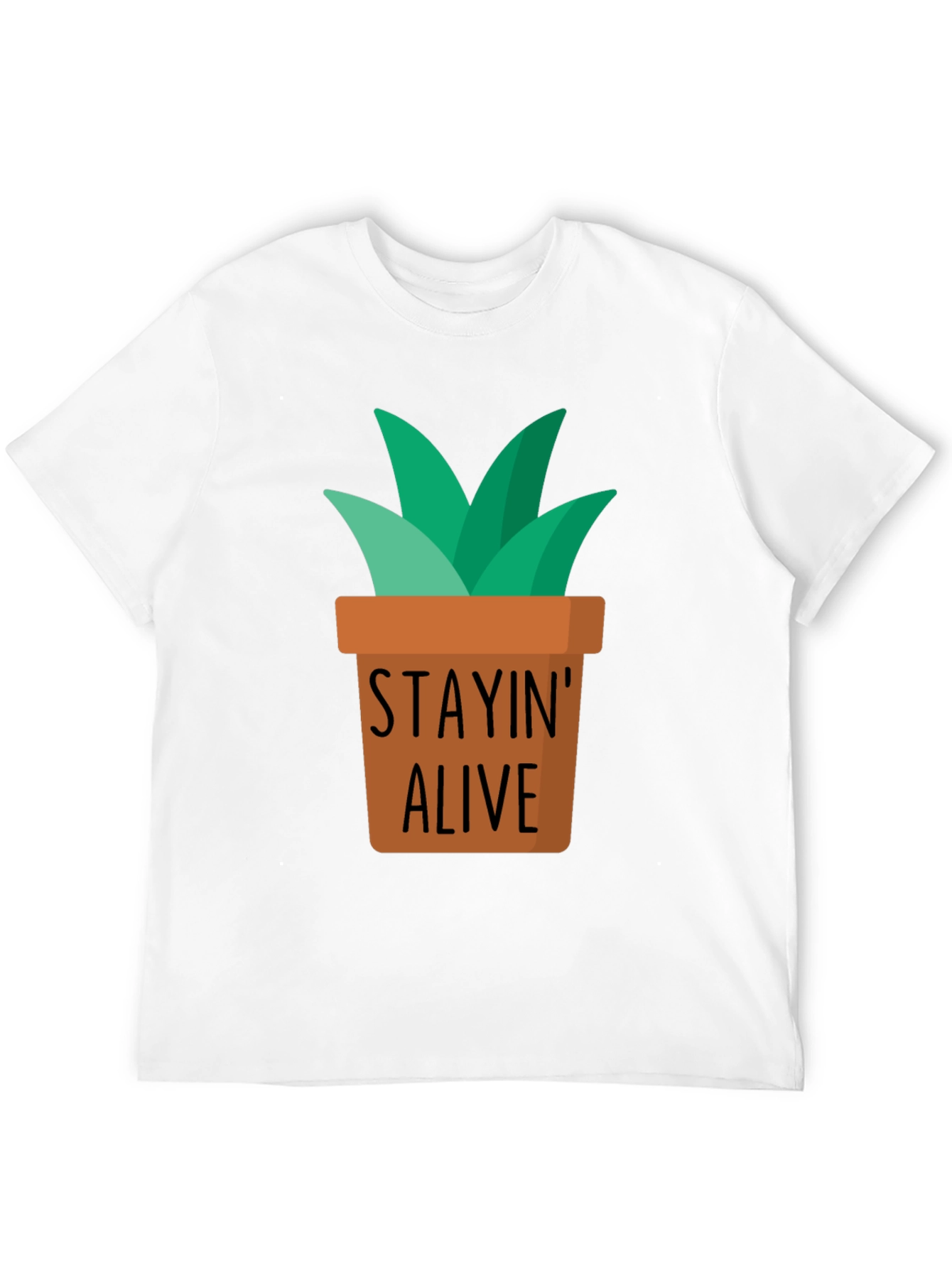 Stayin Alive Plant Graphic T-Shirt