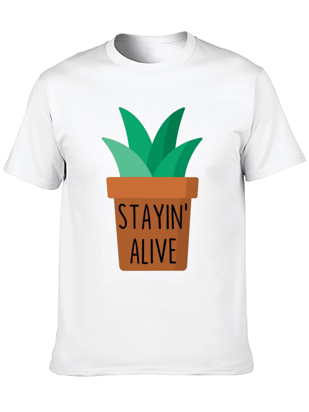 Stayin Alive Plant Graphic T-Shirt