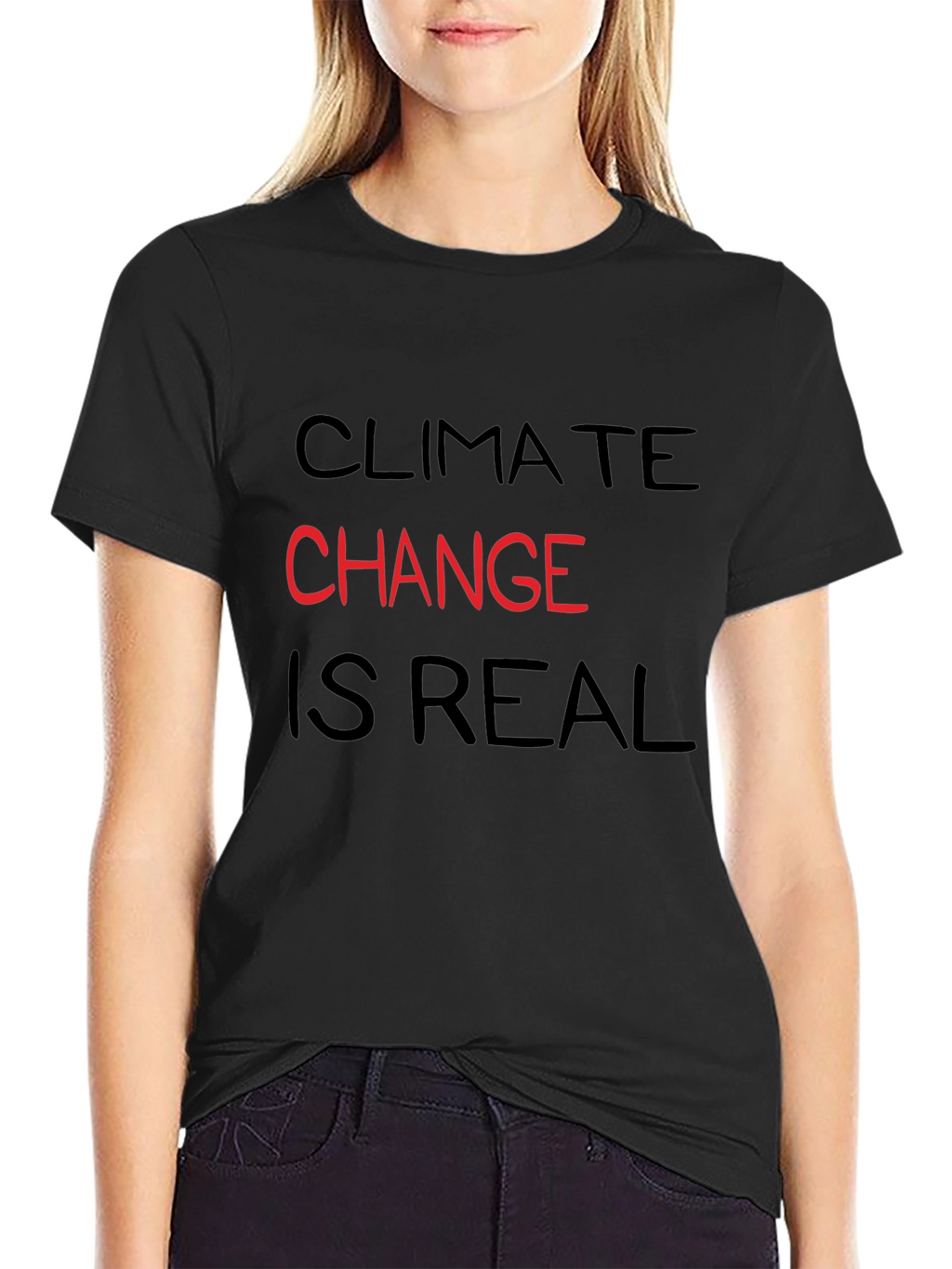 Climate Change Awareness T-Shirt - Black