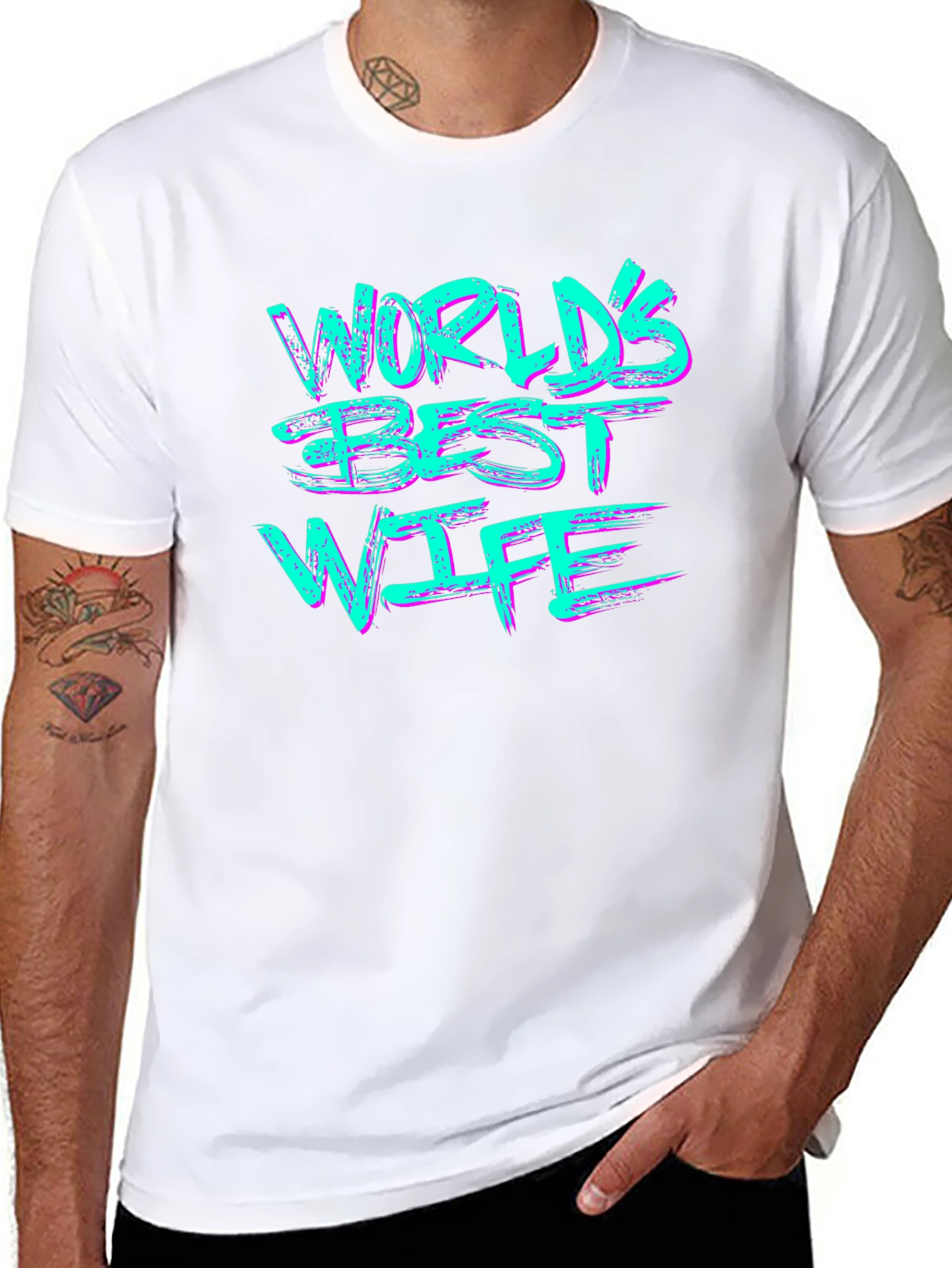 Worlds Best Wife T-Shirt Black Graphic Tee