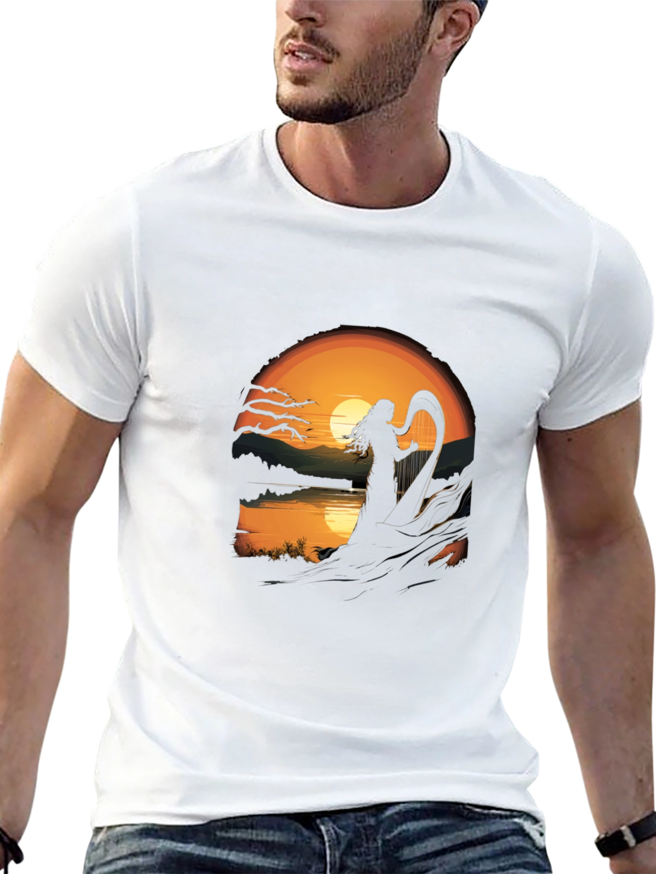 Sunset Harpist T-Shirt