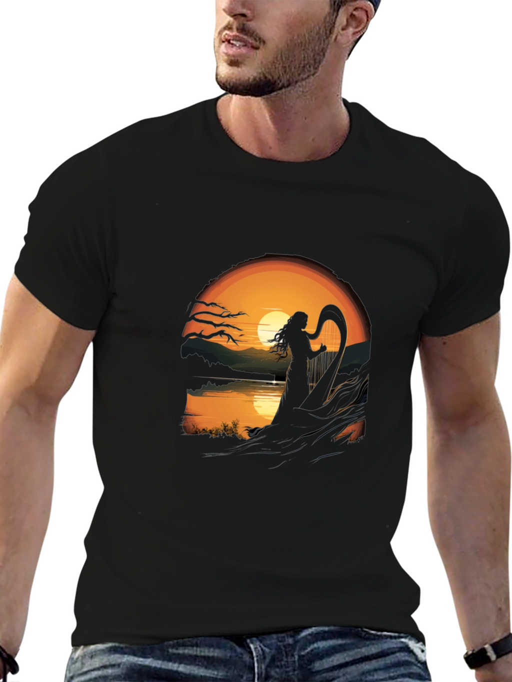 Sunset Harpist T-Shirt