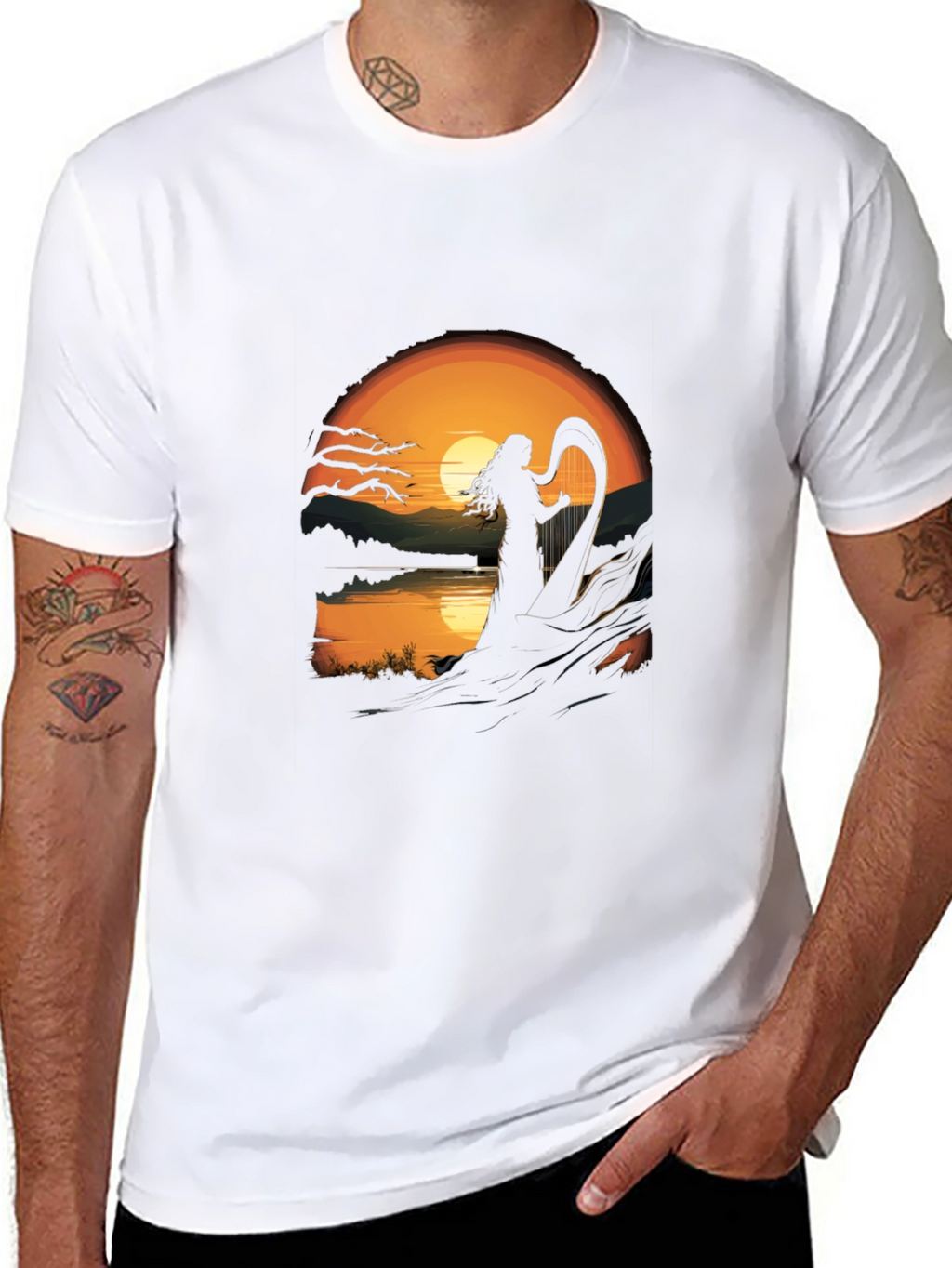 Sunset Harpist T-Shirt