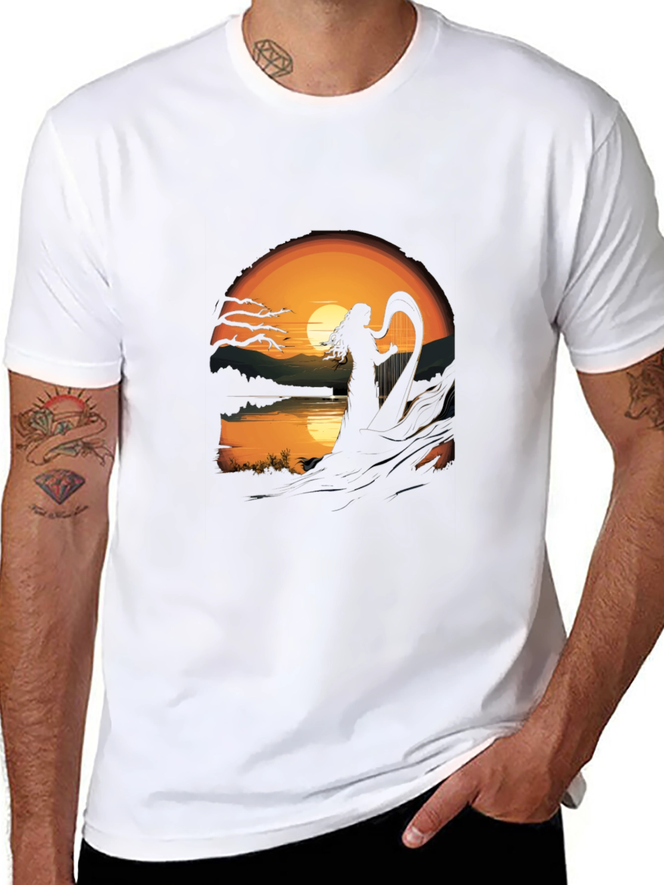 Sunset Harpist T-Shirt