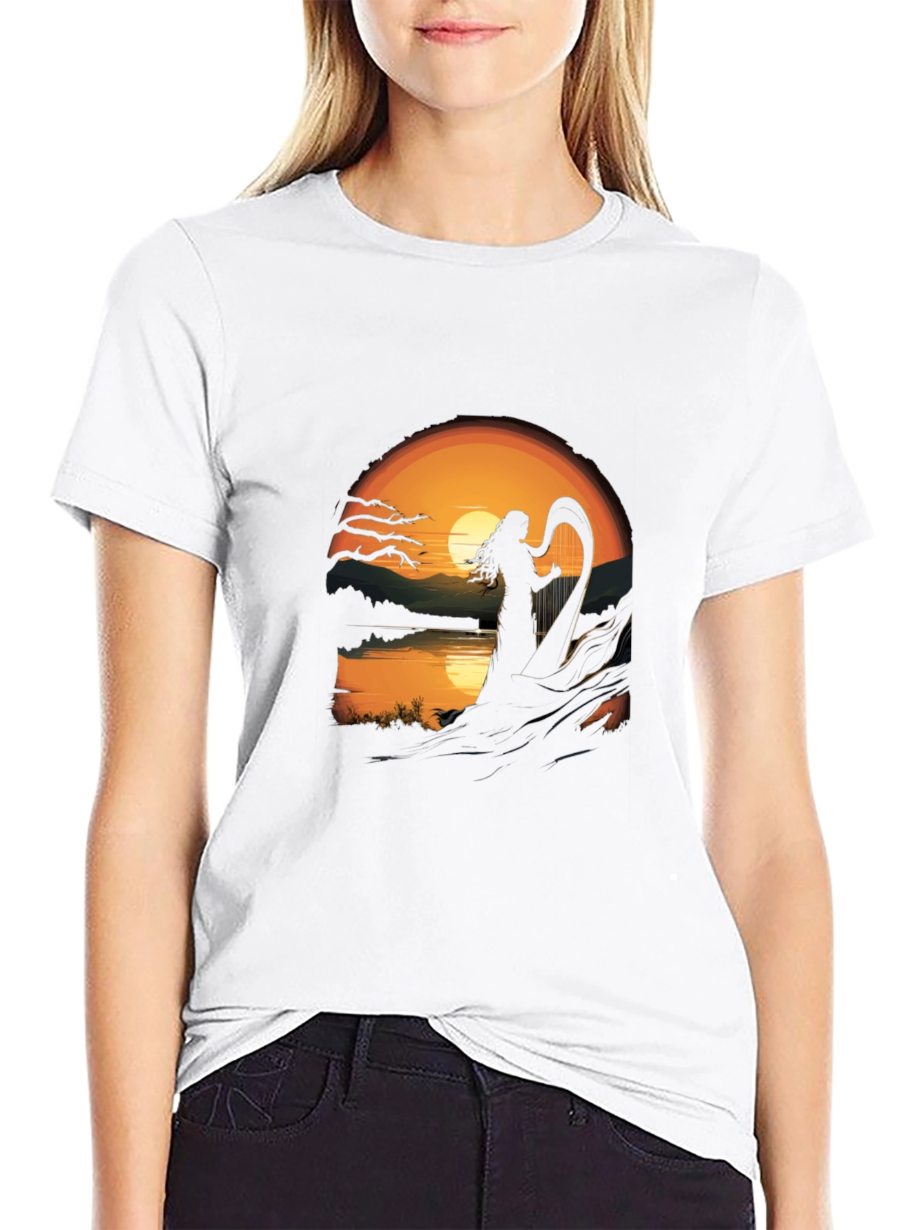 Sunset Harpist T-Shirt