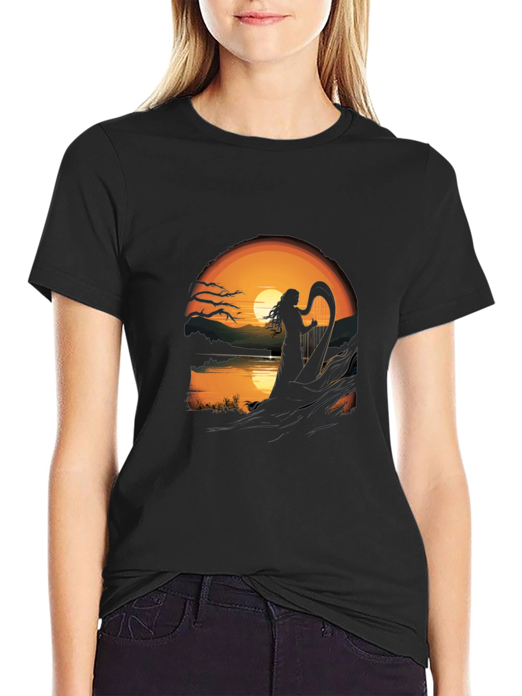 Sunset Harpist T-Shirt