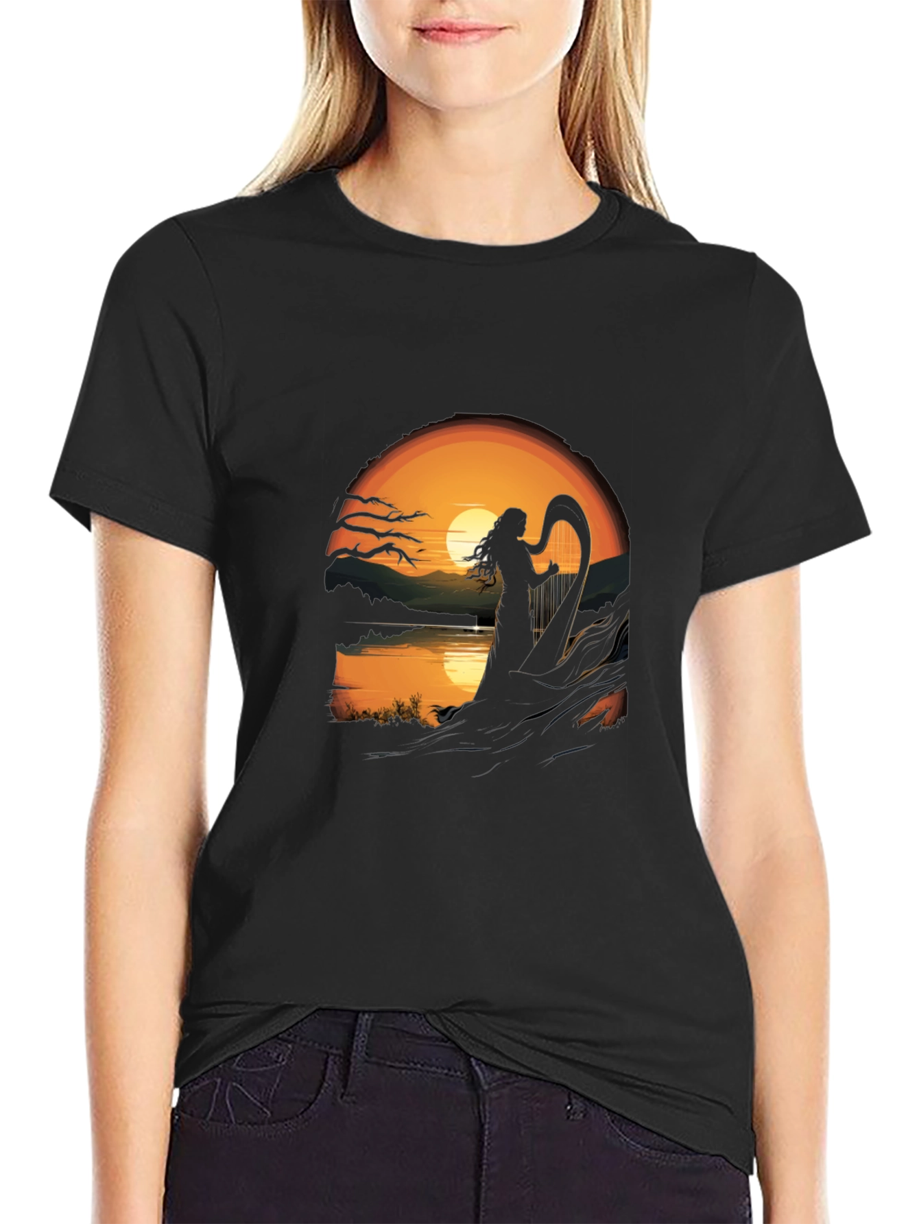 Sunset Harpist T-Shirt